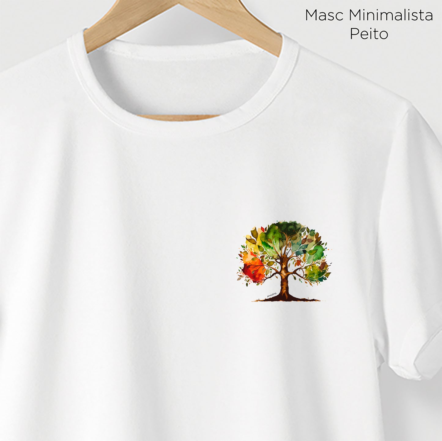 Camiseta Amazônia BIOTREE - BRANCO - cód 2138