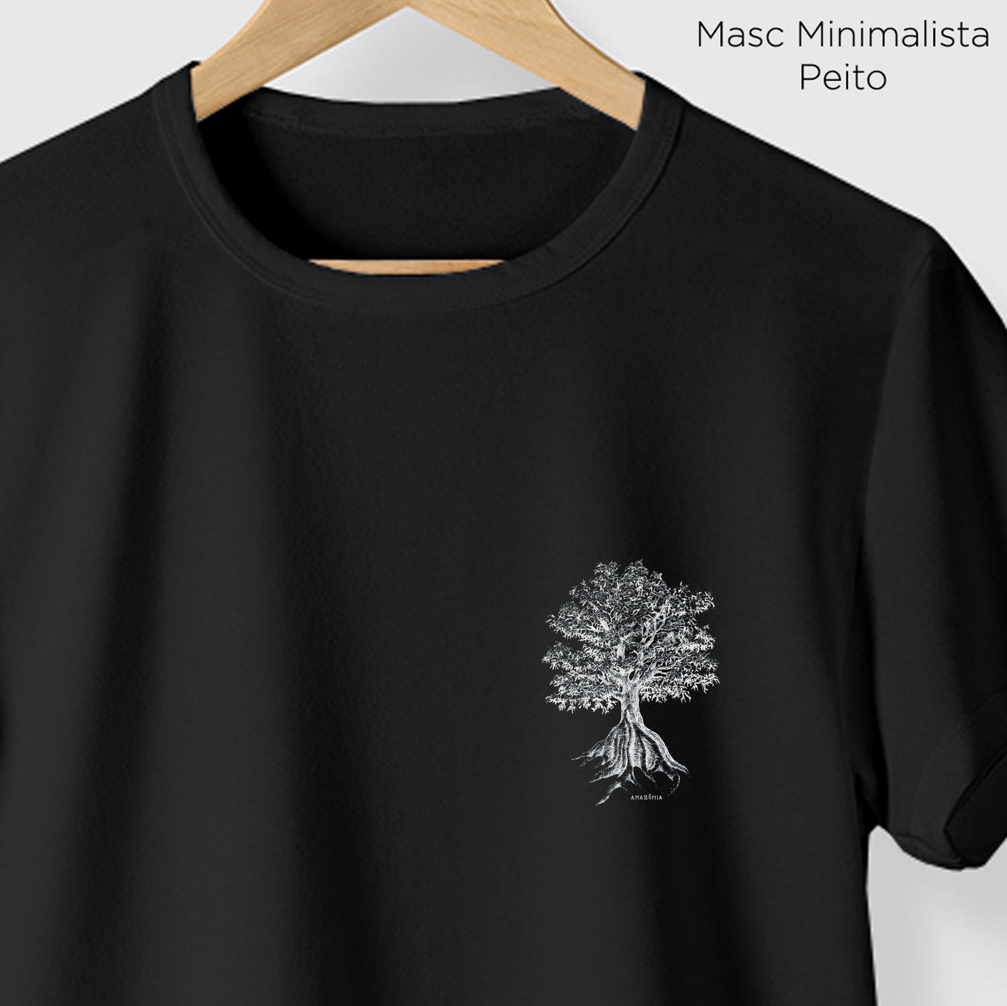 Camiseta Amazônia SUMAÚMA - PRETO - cód 2139