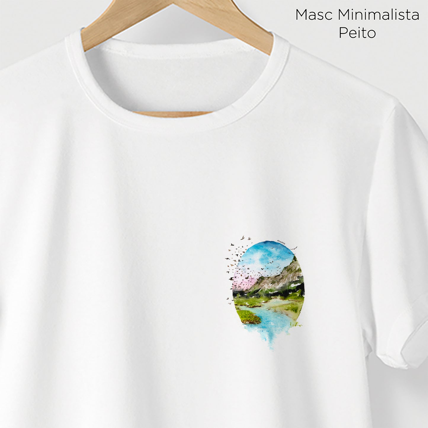 Camiseta Amazônia LAPINHA DA SERRA - BRANCO - cód 2141
