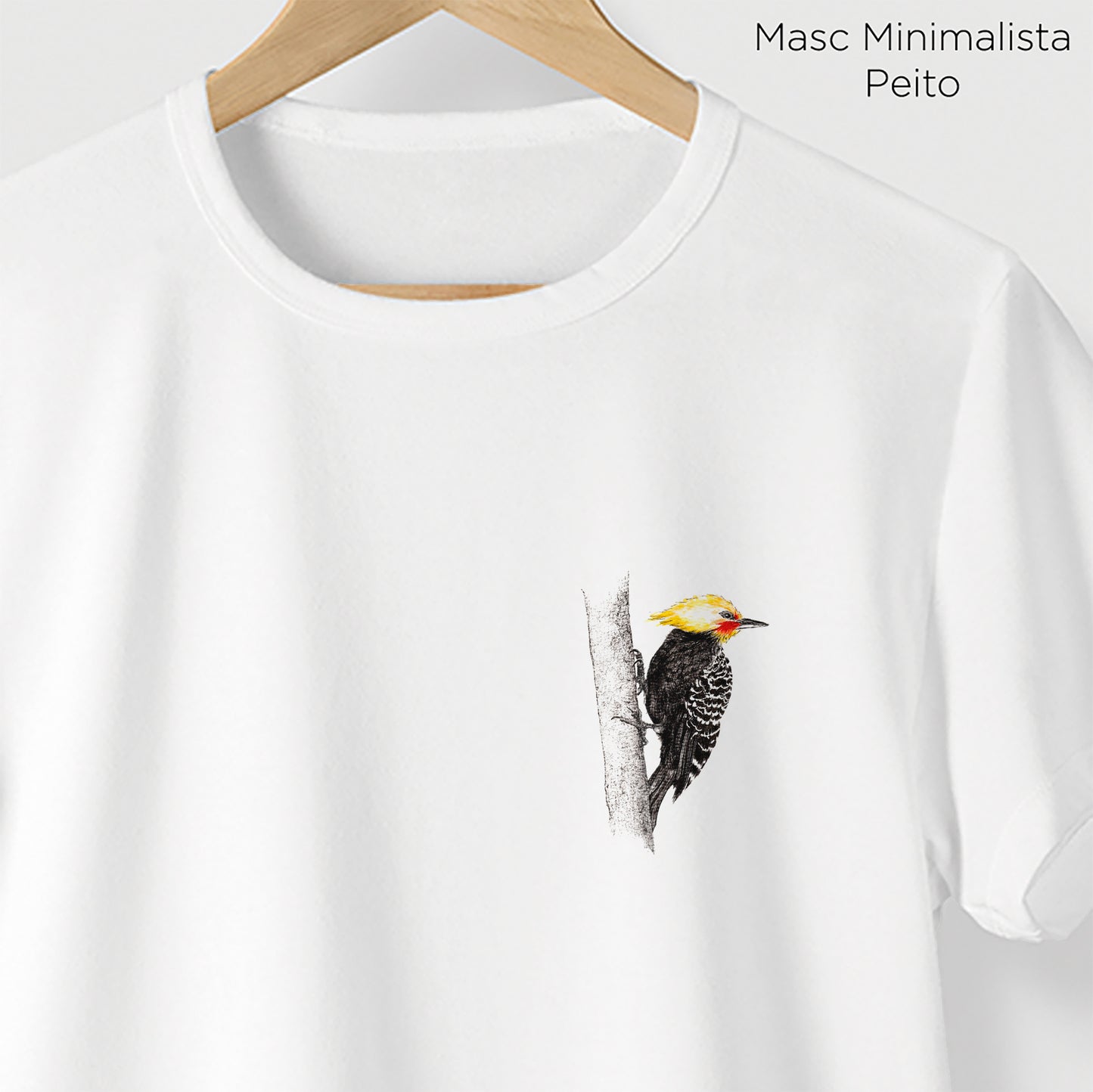 Camiseta Amazônia PICA-PAU - BRANCO - cód 2145