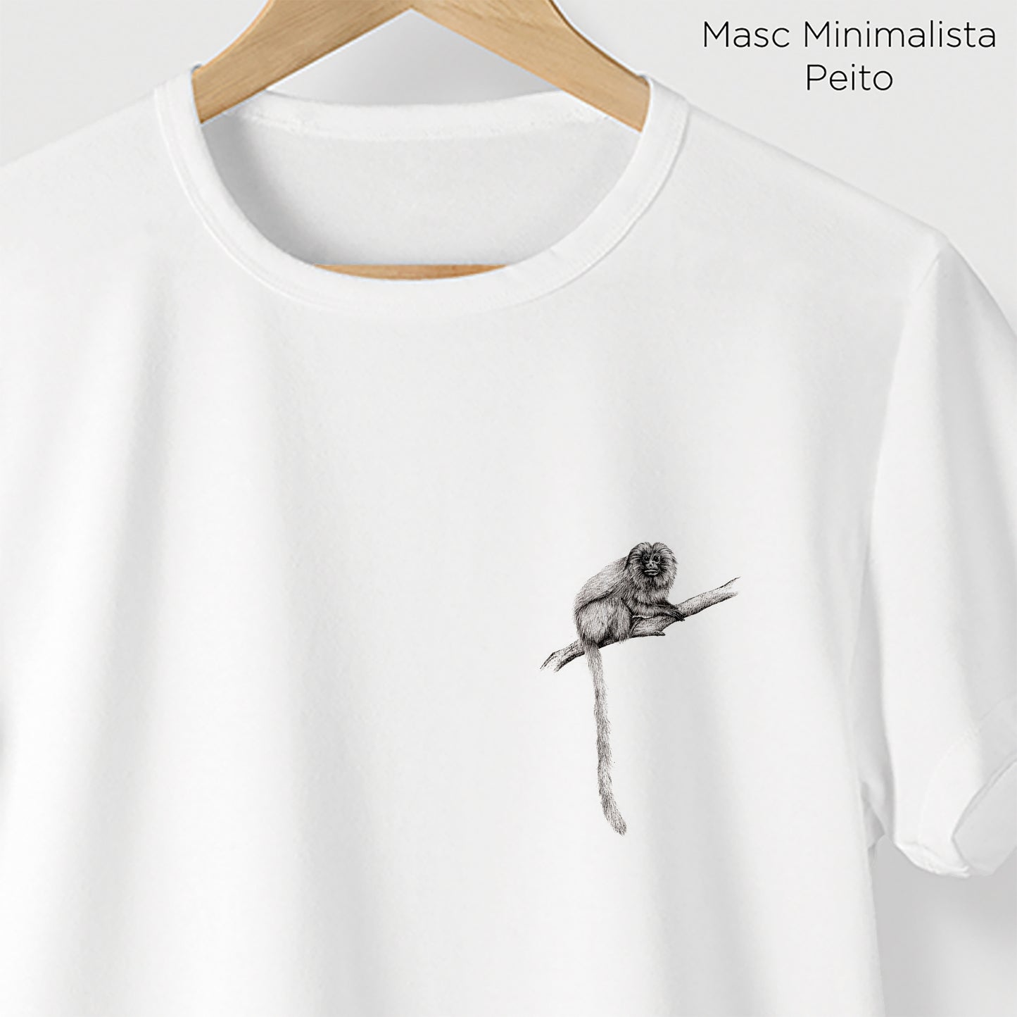 Camiseta Amazônia MICO LEÃO - BRANCO - cód 2146