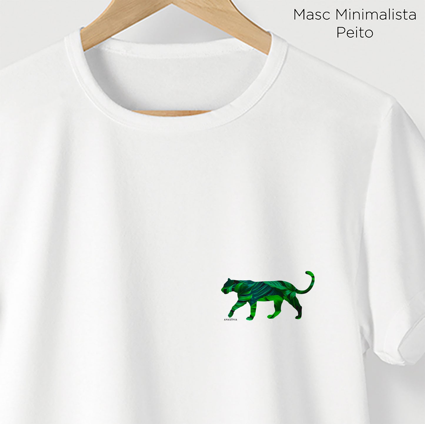 Camiseta Amazônia FAUNA FLORA - BRANCO - cód 2150