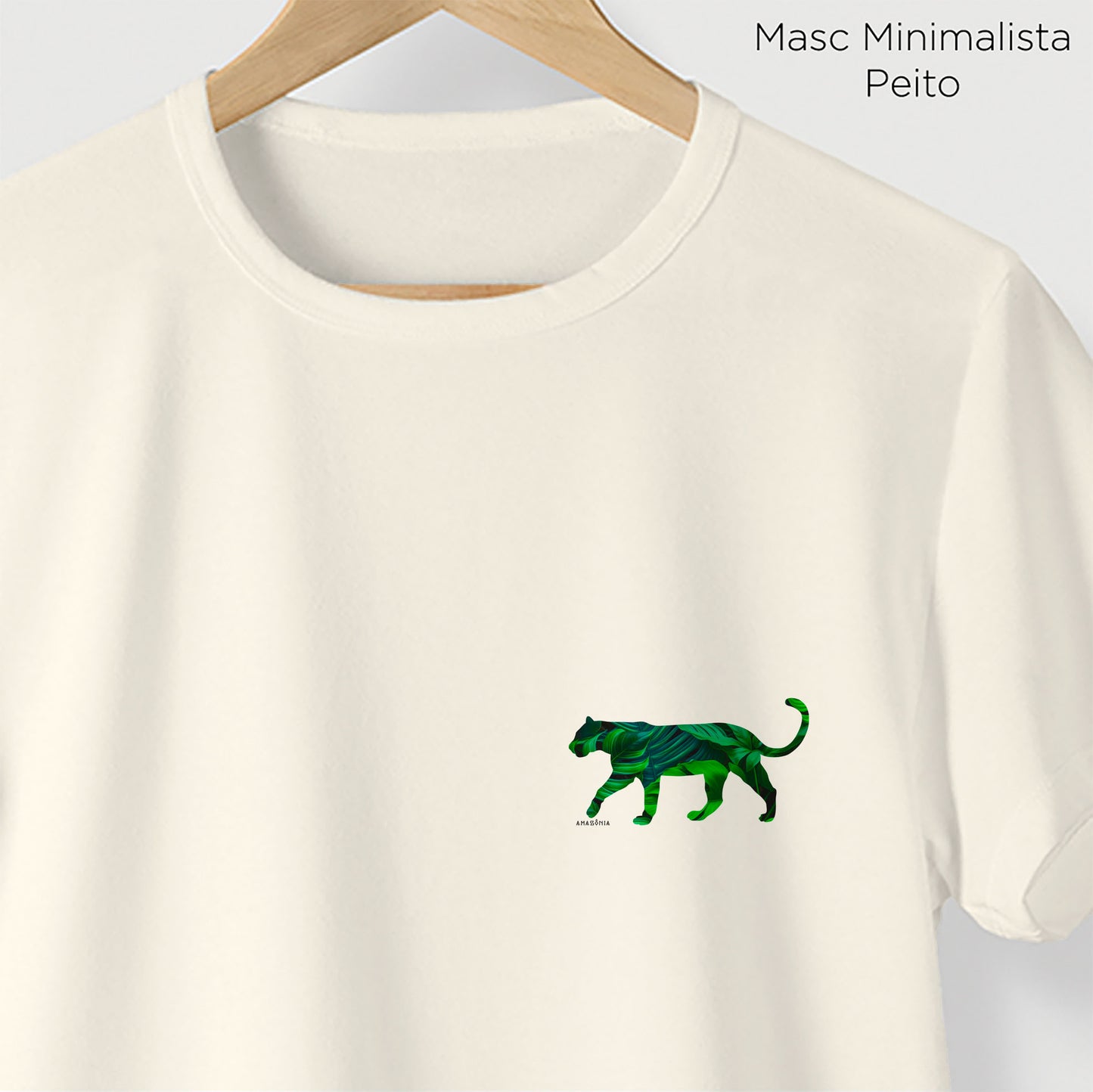 Camiseta Amazônia FAUNA FLORA - OFF WHITE - cód 2150