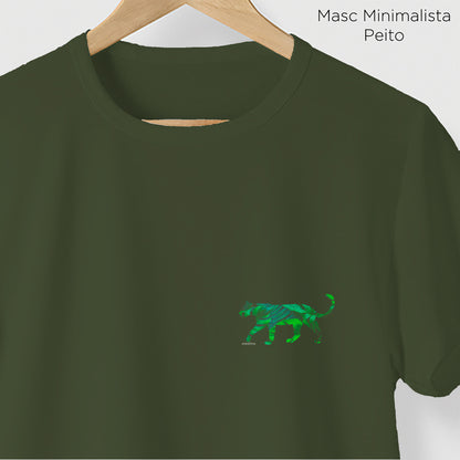 Camiseta Amazônia FAUNA FLORA - VERDE ESCURO - cód 2150