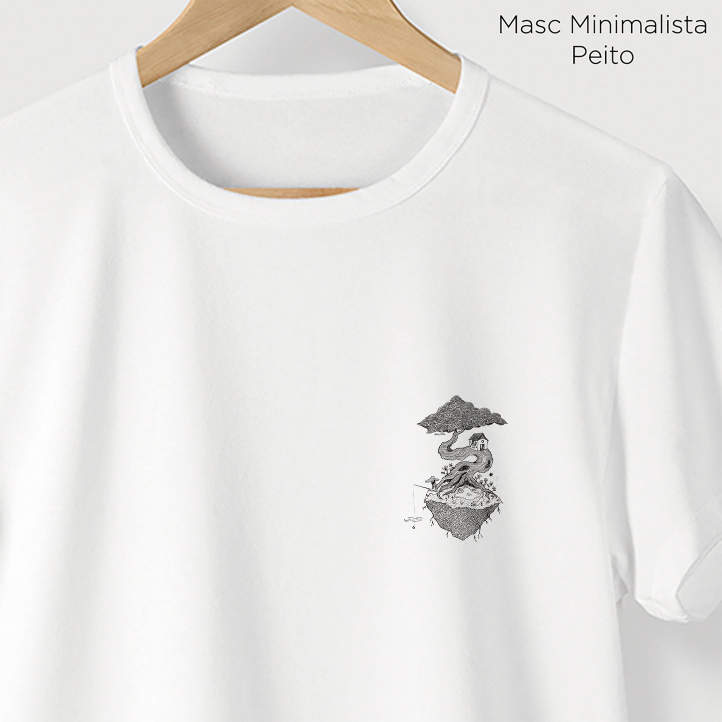 Camiseta Amazônia SONHOS À LINHA - BRANCO - cód 2155