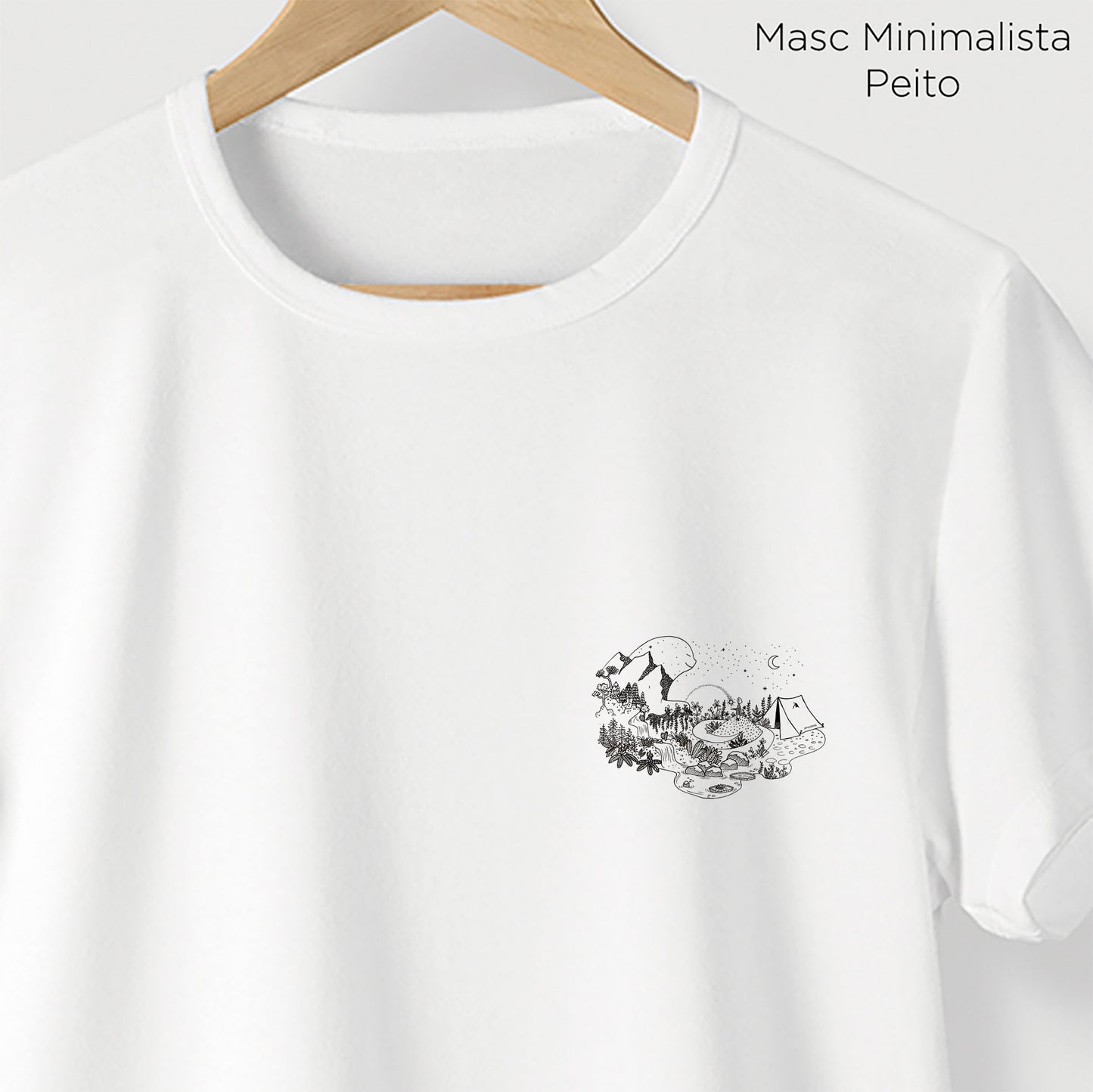 Camiseta Amazônia GUARDIÃO DA FLORESTA - BRANCO - cód 2157