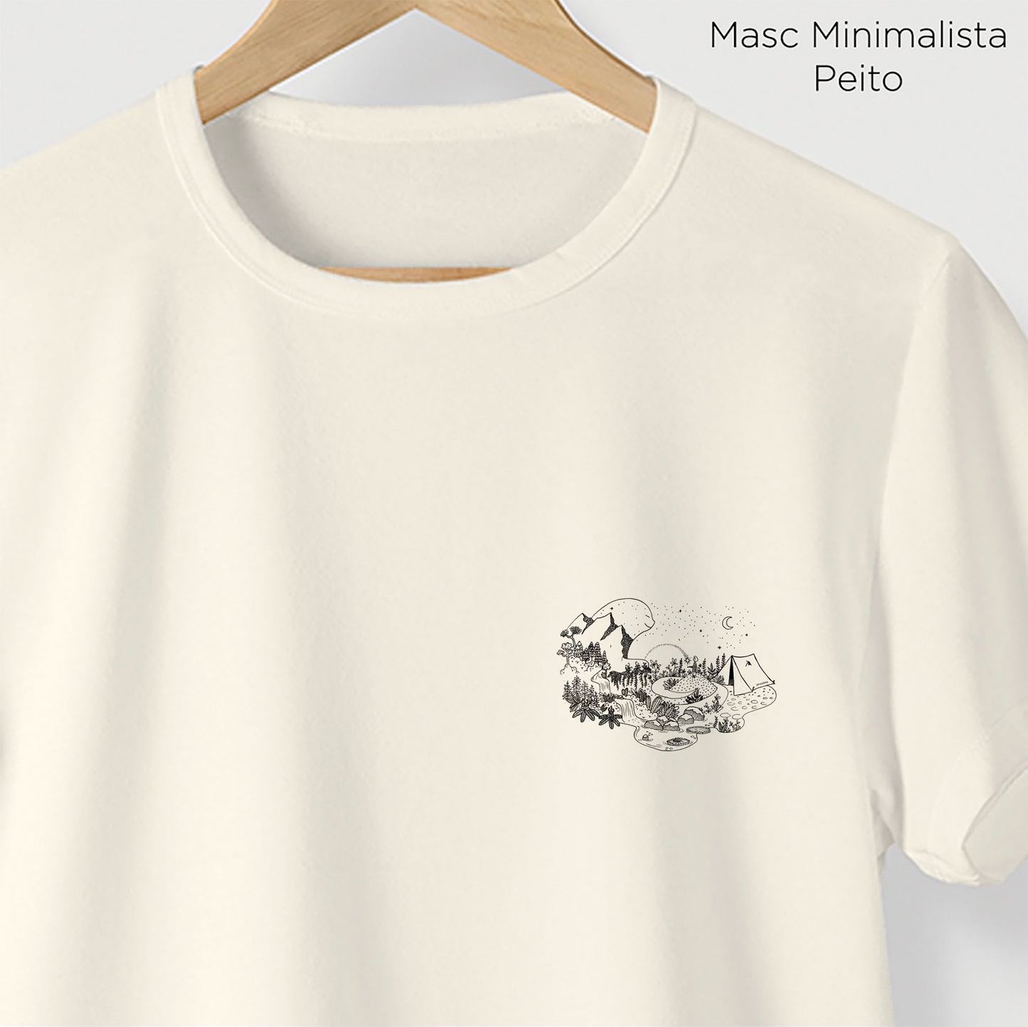 Camiseta Amazônia GUARDIÃO DA FLORESTA - OFF WHITE - cód 2157