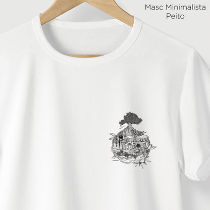 Camiseta Amazônia MINI MUNDOS - BRANCO - cód 2160