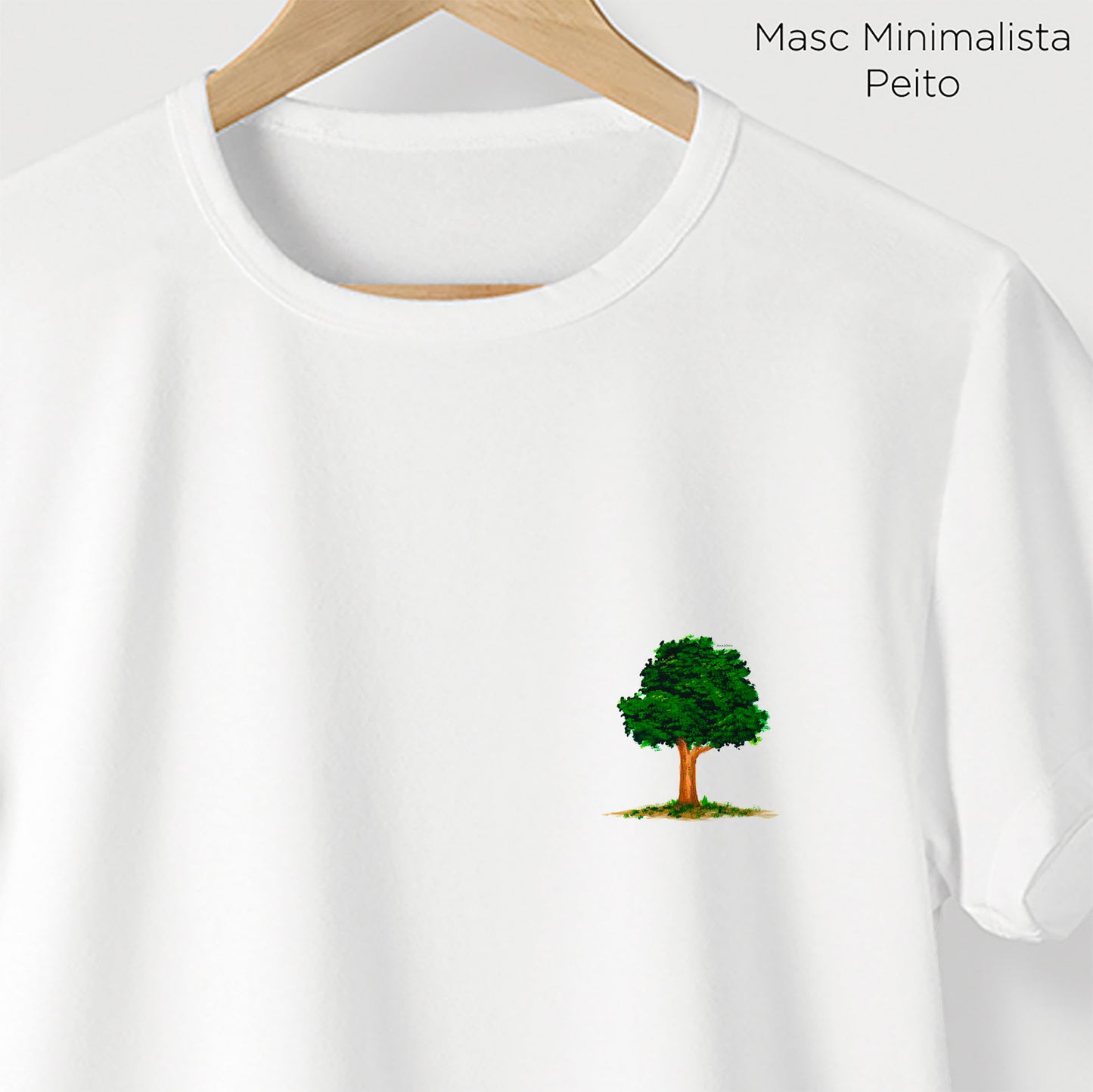 Camiseta Amazônia AQUARELA LOGO – BRANCO - cód 2195