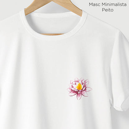 Camiseta Amazônia NEON FLOWER - BRANCO - cód 2197