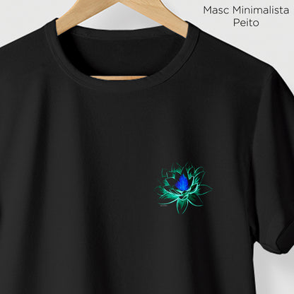 Camiseta Amazônia NEON FLOWER - PRETO - cód 2197