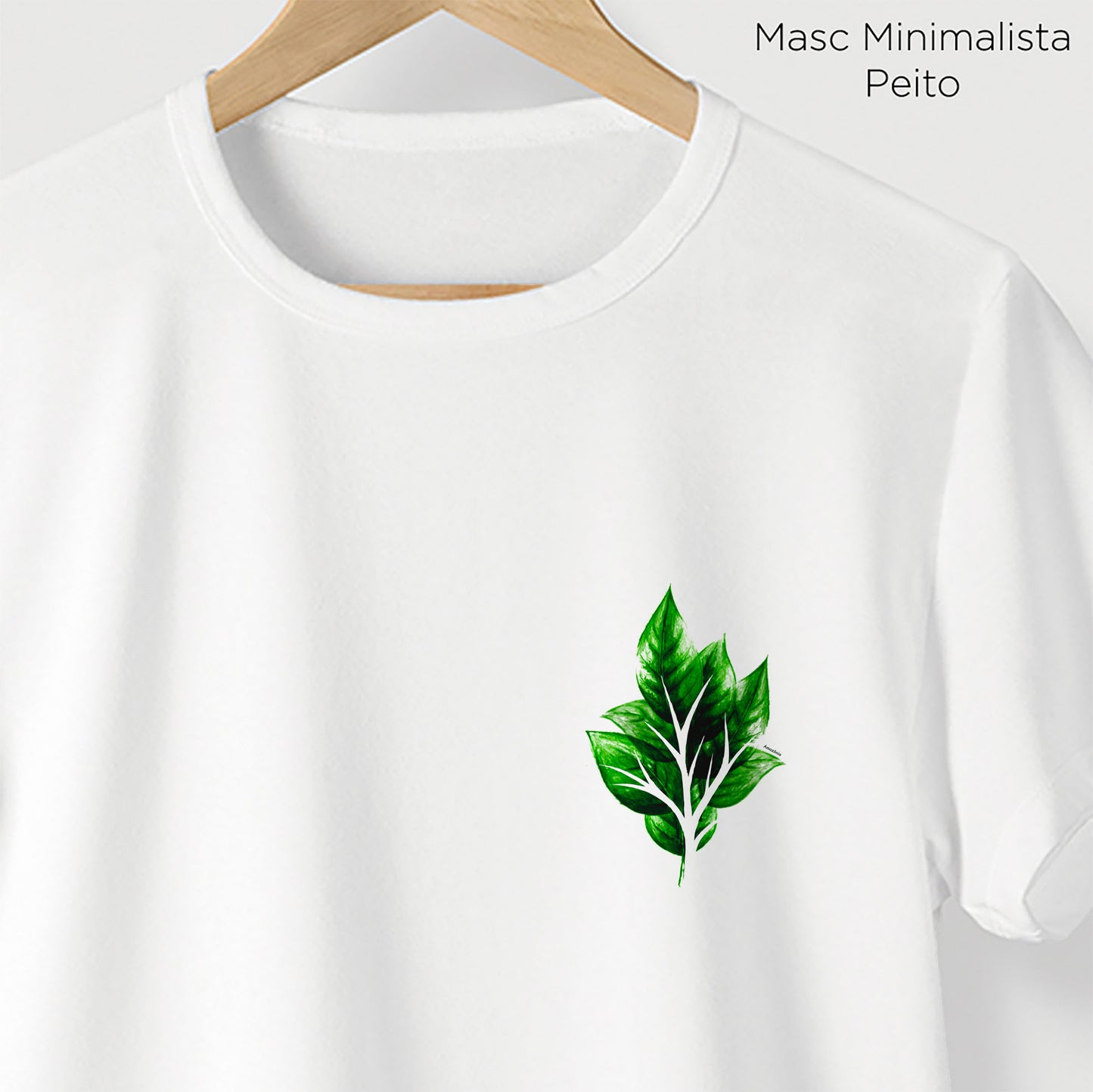 Camiseta Amazônia GALHO FOLHAS – BRANCO - cód 2201