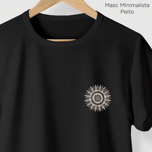 Camiseta Amazônia MANDALA NATUREZA – PRETO - cód 2202