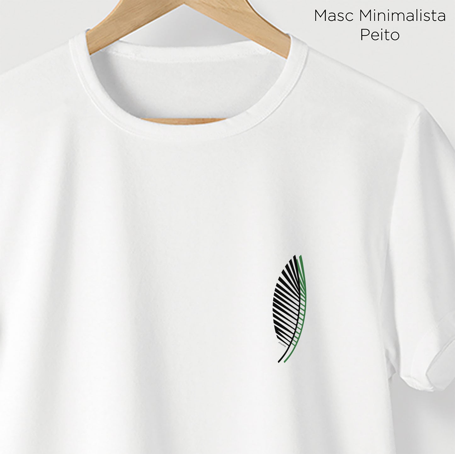 Camiseta Amazônia ASAS FOLHAS – BRANCO - cód 2206