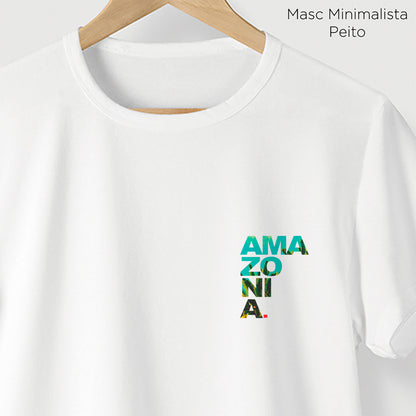 Camiseta Amazônia ESCRITO AMAZÔNIA – BRANCO - cód 2208