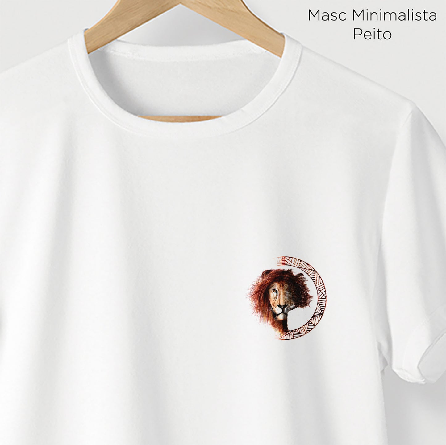 Camiseta Amazônia LEÃO LOGO – BRANCO - cód 2209