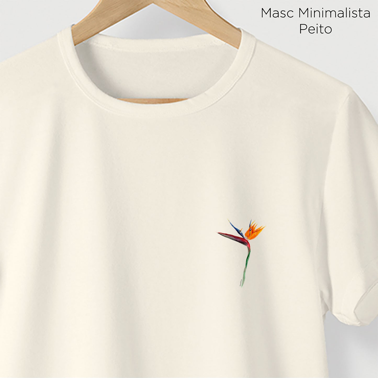 Camiseta Amazônia STRELITZIA – OFF WHITE - cód 2210