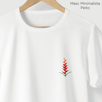 Camiseta Amazônia HELICÔNIA - BRANCO - cód 2211