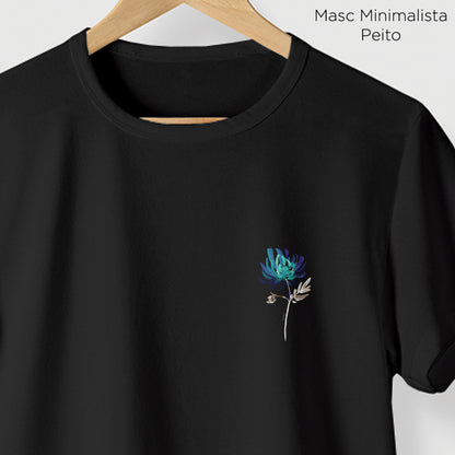 Camiseta Amazônia FLOR AQUARELA – PRETO - cód 2213