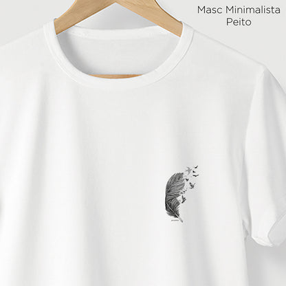 Camiseta Amazônia PÁSSAROS PENAS – BRANCO - cód 2218