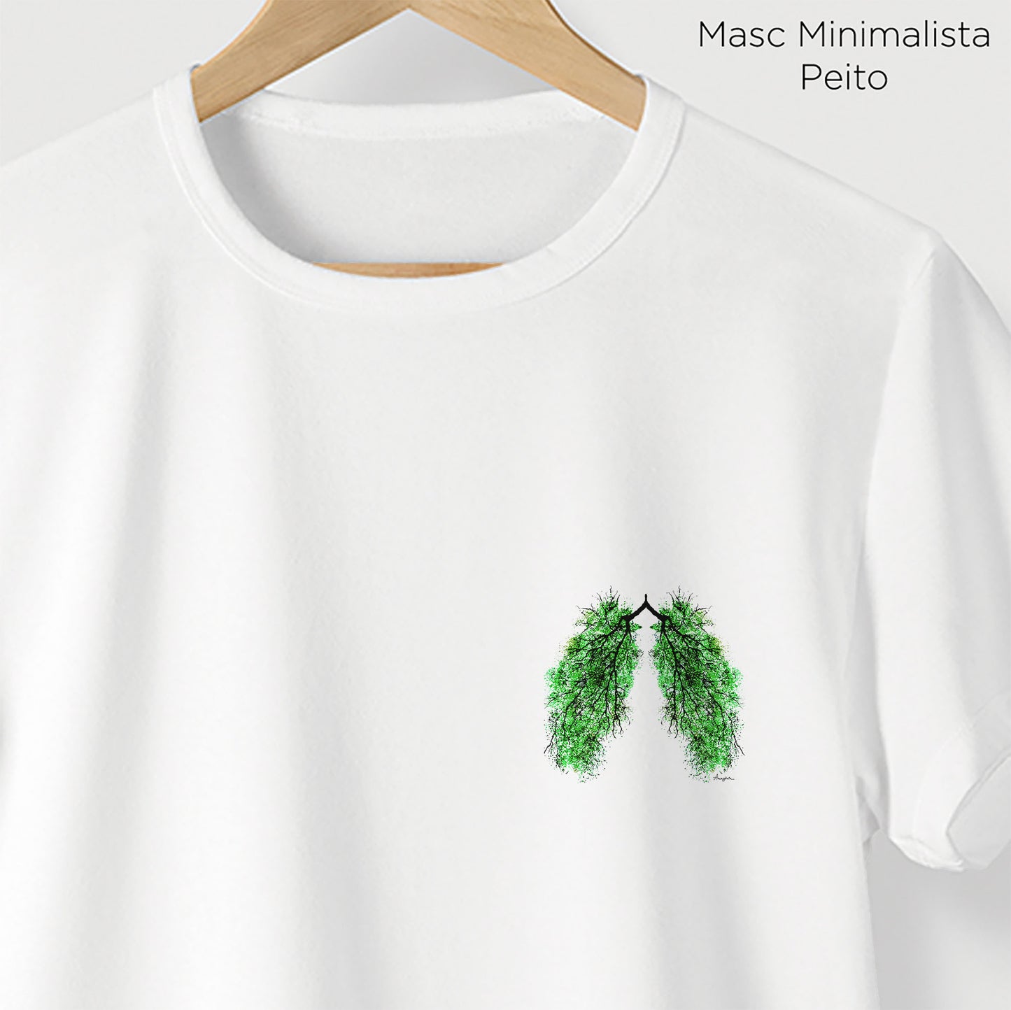 Camiseta Amazônia PULMÃO – BRANCO - cód 2221