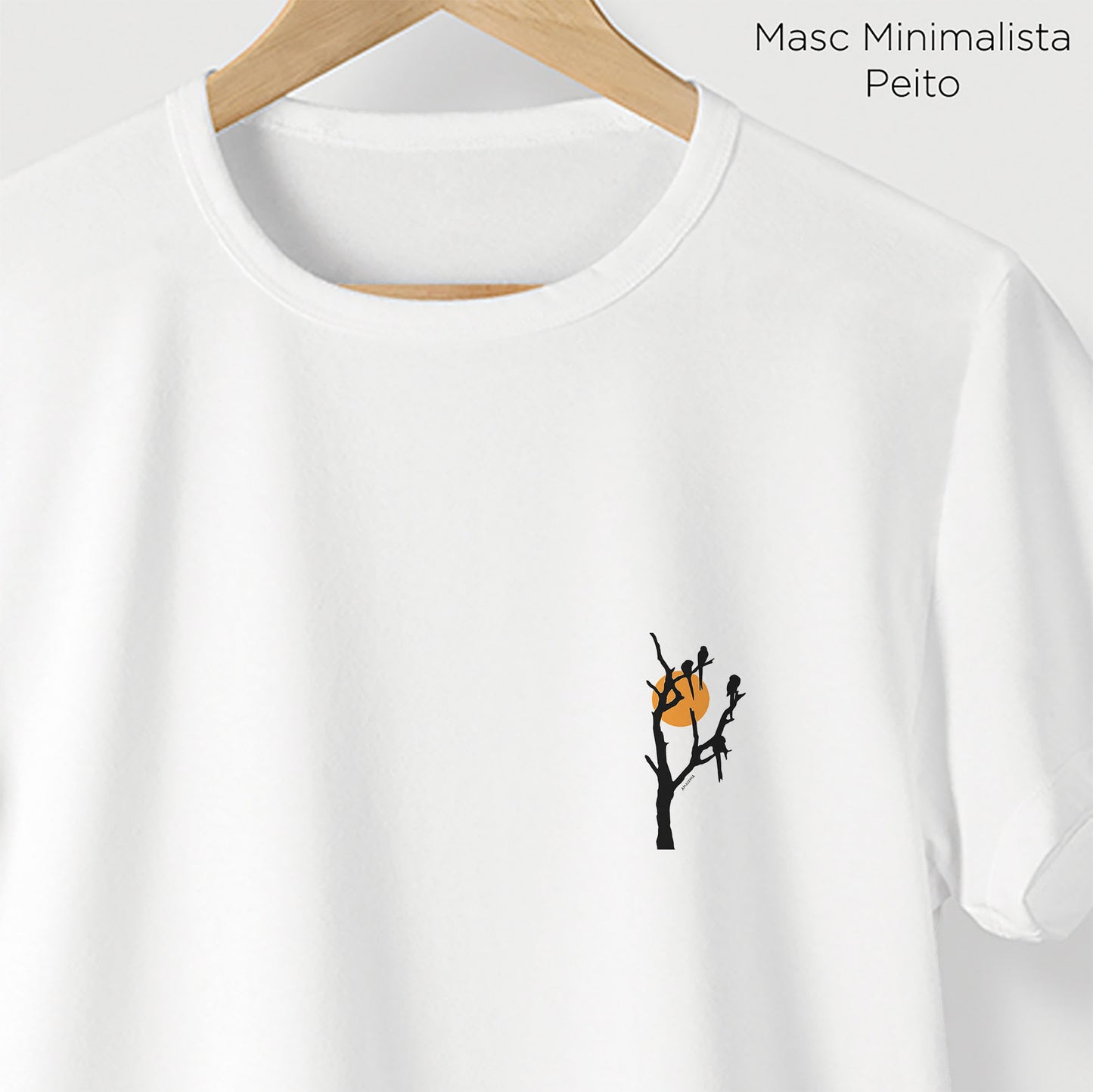 Camiseta Amazônia ENTRE GALHOS - BRANCO - cód 2231