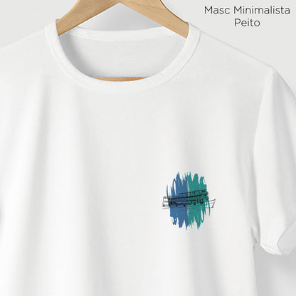 Camiseta Amazônia BARCO AMAZÔNICO - BRANCO - cód 2236