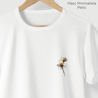 Camiseta Amazônia LINHAS DA FLOR - BRANCO - cód 2270