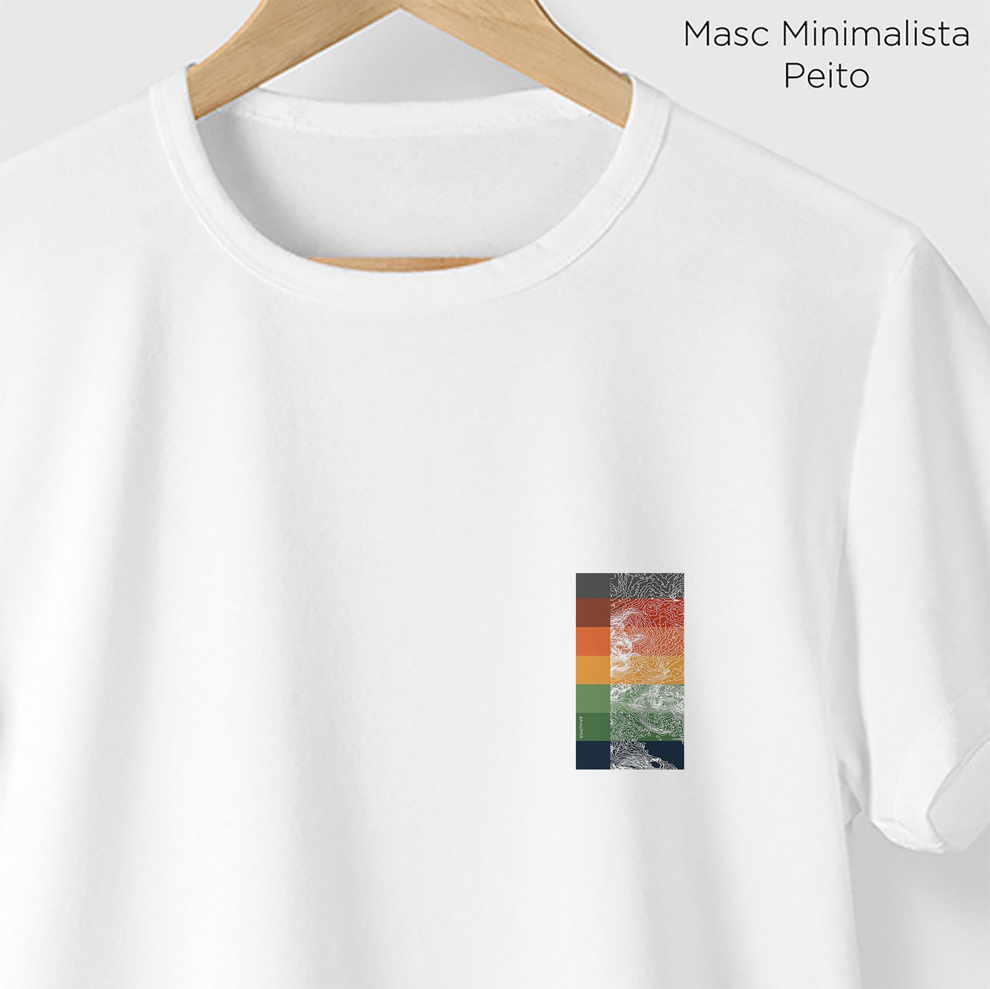 Camiseta Amazônia TOPOGRAFIA - BRANCO - cód 2275