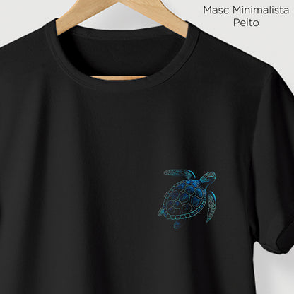 Camiseta Amazônia TARTARUGA OCEANO - PRETO - cód 2286