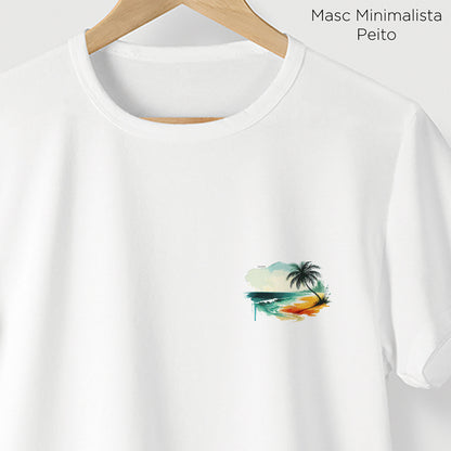Camiseta Amazônia PRAIA DESERTA - BRANCO - cód 2287