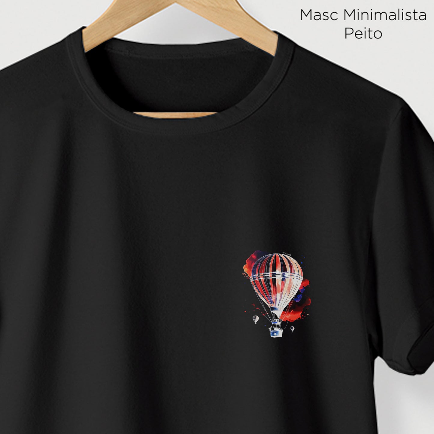 Camiseta Amazônia BALÃO - PRETO - cód 2289