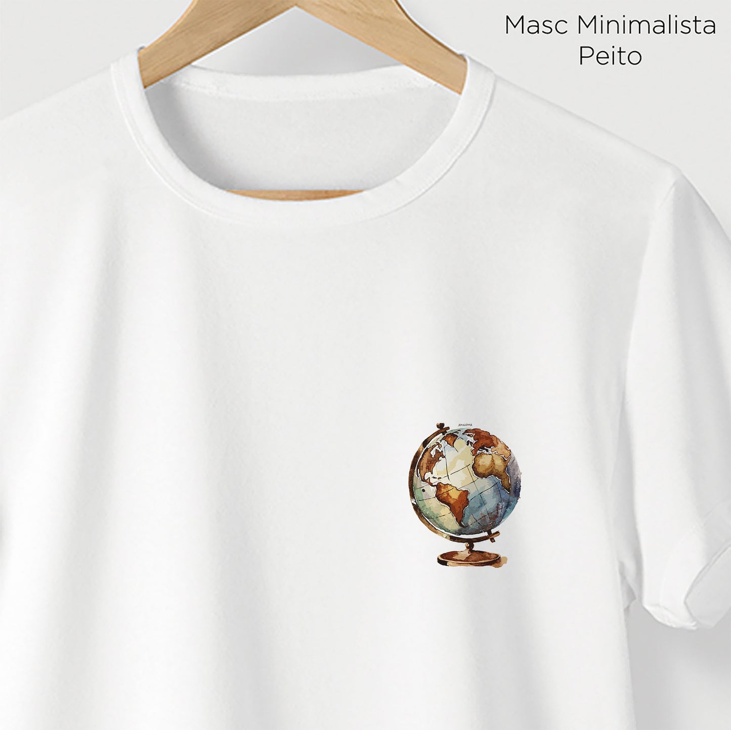 Camiseta Amazônia MUNDO - BRANCO - cód 2293