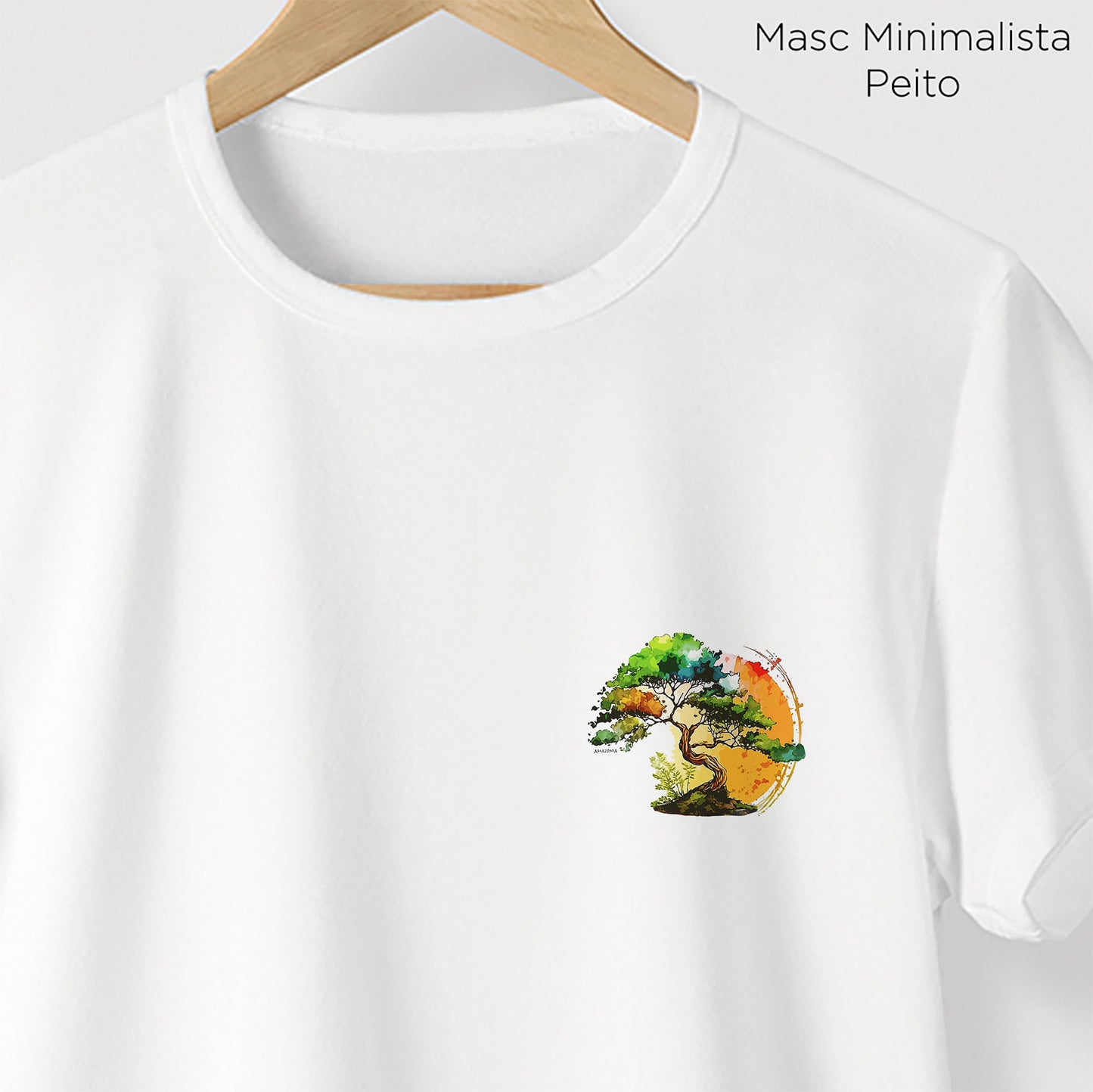 Camiseta Amazônia BONSAI - BRANCO - cód 2294