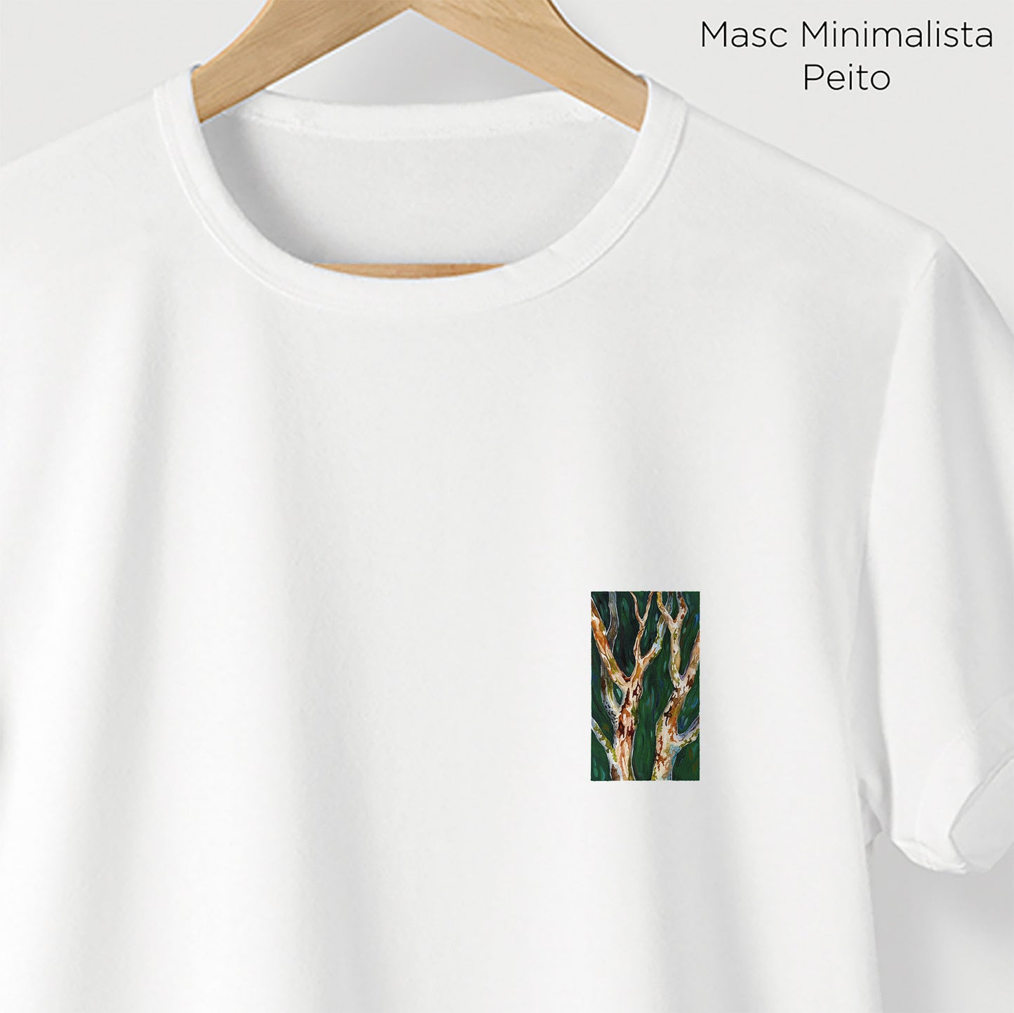 Camiseta Amazônia PAU-FERRO - BRANCO - cód 2338