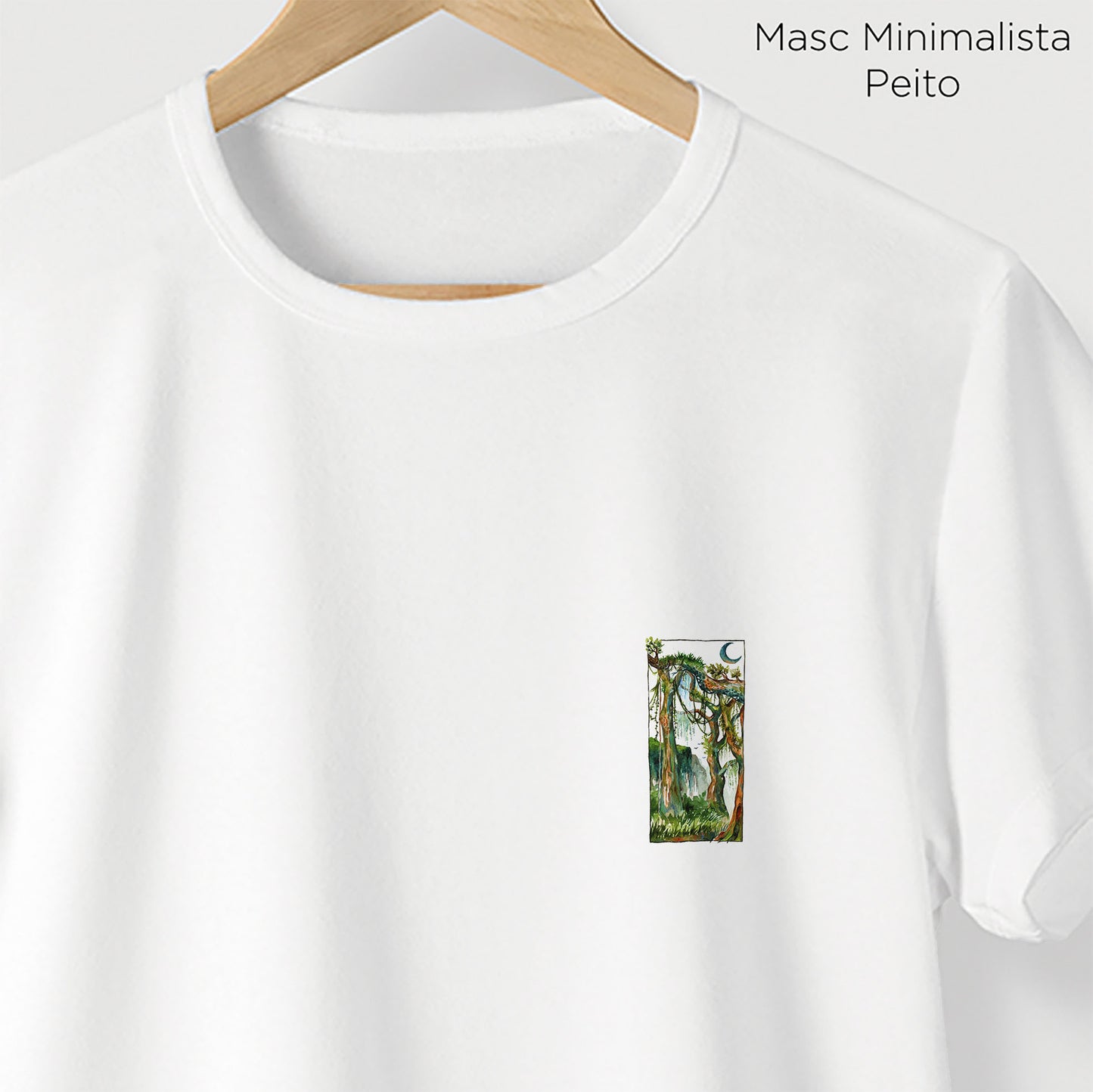 Camiseta Amazônia YBIRÁ ANTES DE NÓS - BRANCO - cód 2340