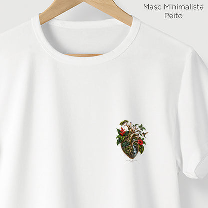 Camiseta Amazônia CORAÇÃO DA MATA - BRANCO - cód 2421