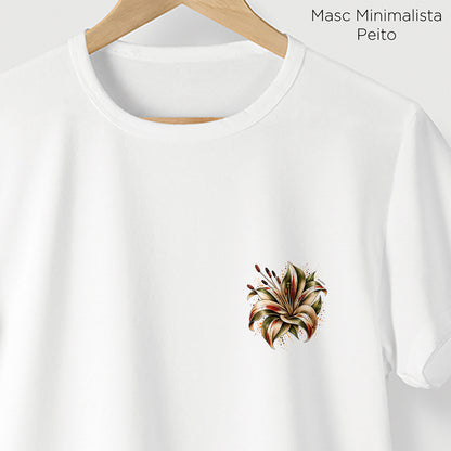 Camiseta Amazônia FLOR DA TERRA - BRANCO - cód 2430