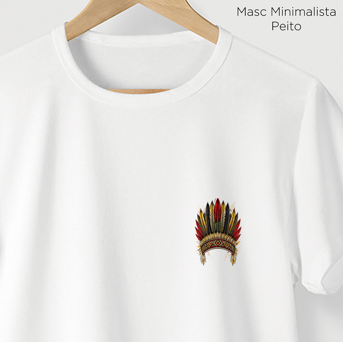Camiseta Amazônia COCAR BRASILEIRO - BRANCO - cód 2431