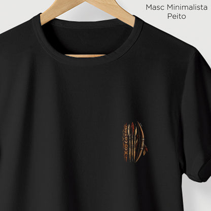 Camiseta Amazônia ARCO ANCESTRAL - PRETO - cód 2433