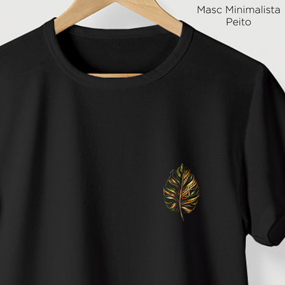 Camiseta Amazônia FOLHA NATIVA - PRETO - cód 2450