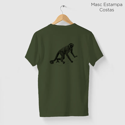 Camiseta Amazônia CAPARAÓ - MURIQUI - VERDE ESCURO - cód 10007