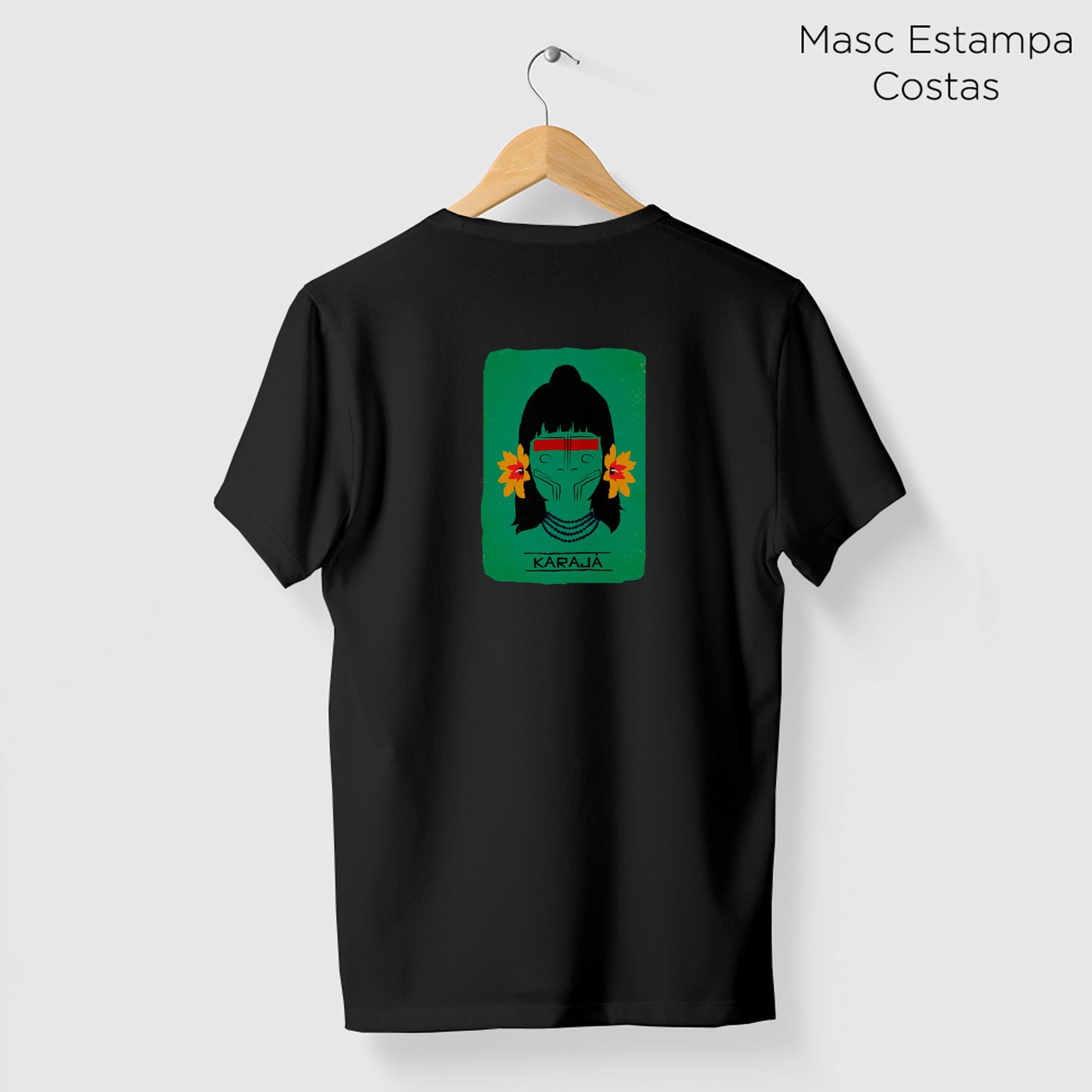 Camiseta Amazônia ORIGENS KARAJÁ - PRETO - cód 10577