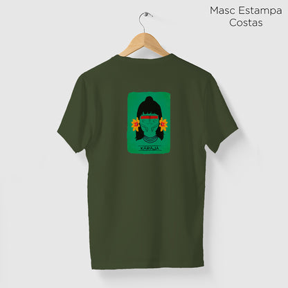 Camiseta Amazônia ORIGENS KARAJÁ - VERDE ESCURO - cód 10577