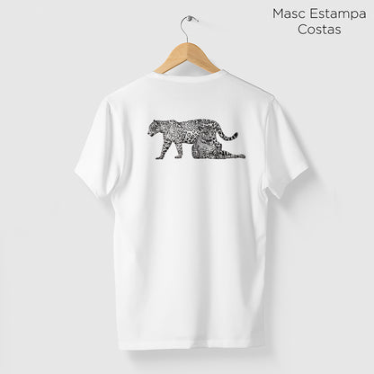 Camiseta Amazônia ONÇARARA DUAS ONÇAS - BRANCO - cód 2060