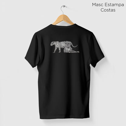 Camiseta Amazônia ONÇARARA DUAS ONÇAS - PRETO - cód 2060