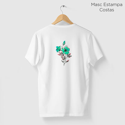 Camiseta Amazônia LINE FLOWER – BRANCO - cód 2092