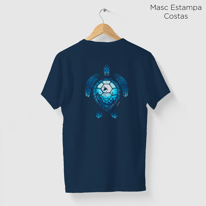Camiseta Amazônia TARTARUGA OCEANO - AZUL MARINHO - cód 2116