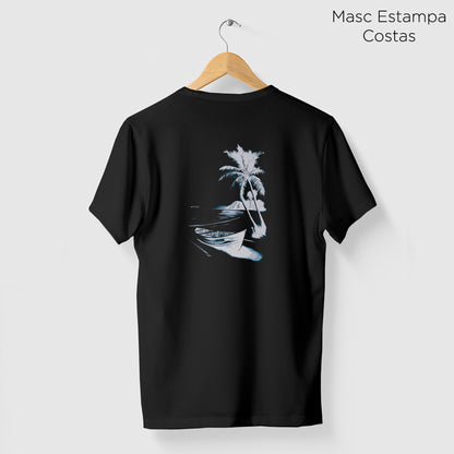 Camiseta Amazônia PRAIA DESERTA - PRETO - cód 2124