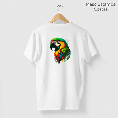 Camiseta Amazônia COLOR MACAW - BRANCO - cód 2131